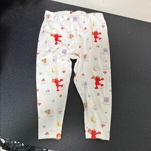 Sesame Street White and Red Elmo Patterned  Y2KPants